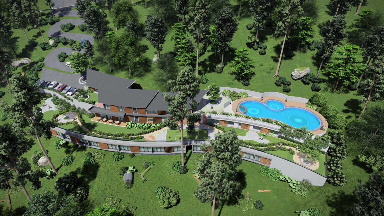 Belle Vista ClubHouse Aerial View